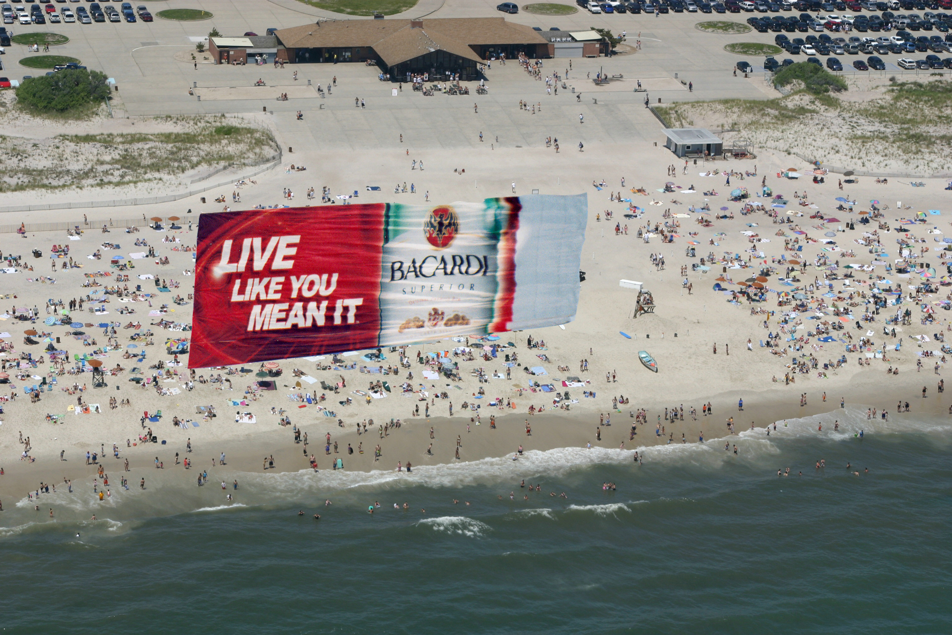 new york beach Aerial Ad