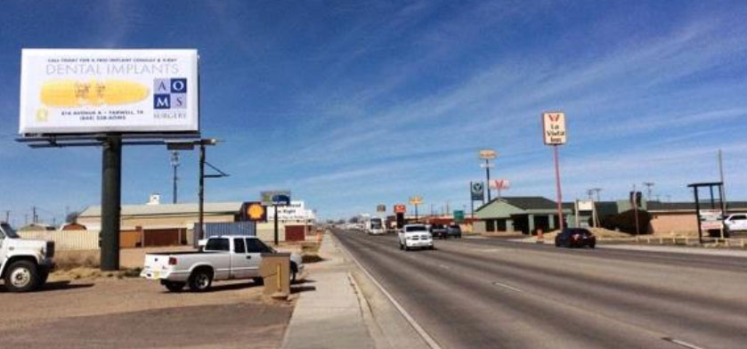 Photograph of Amarillo Dentistry Billboard Advertising Campaign