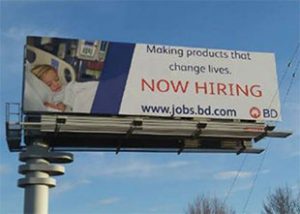 Photo of Beckton Dickinson Billboard Advertising Campaign.