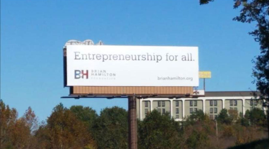 Photo of Brian Hamilton Foundation Billboard Advertising