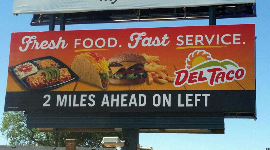 Photo of Del Taco Billboard Campaign