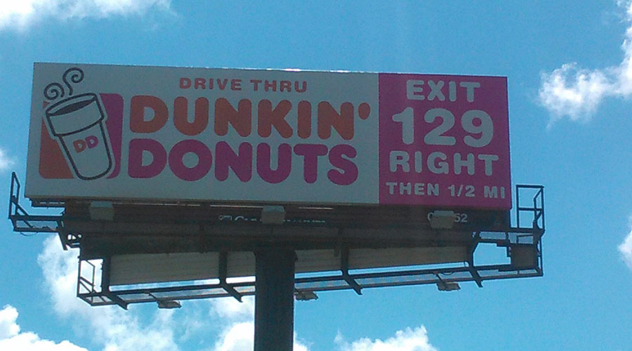Photo of Dunkin' Donuts Billboard Campaign