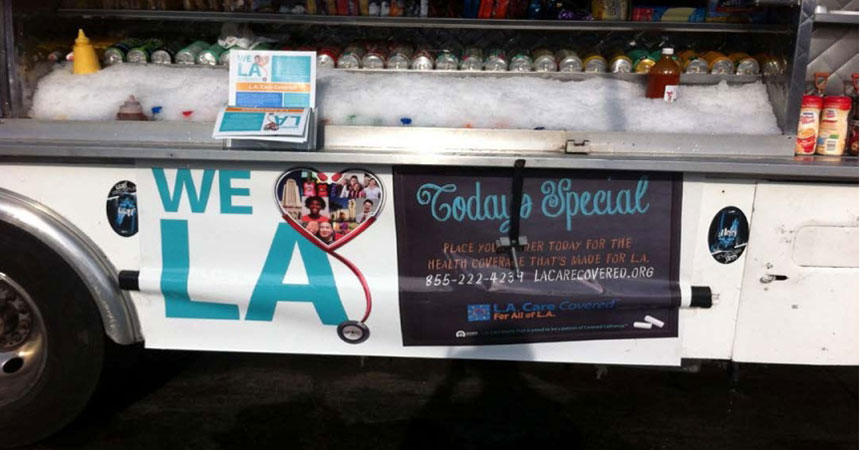 Photo of LA Care Covered Bus Ad Campaign